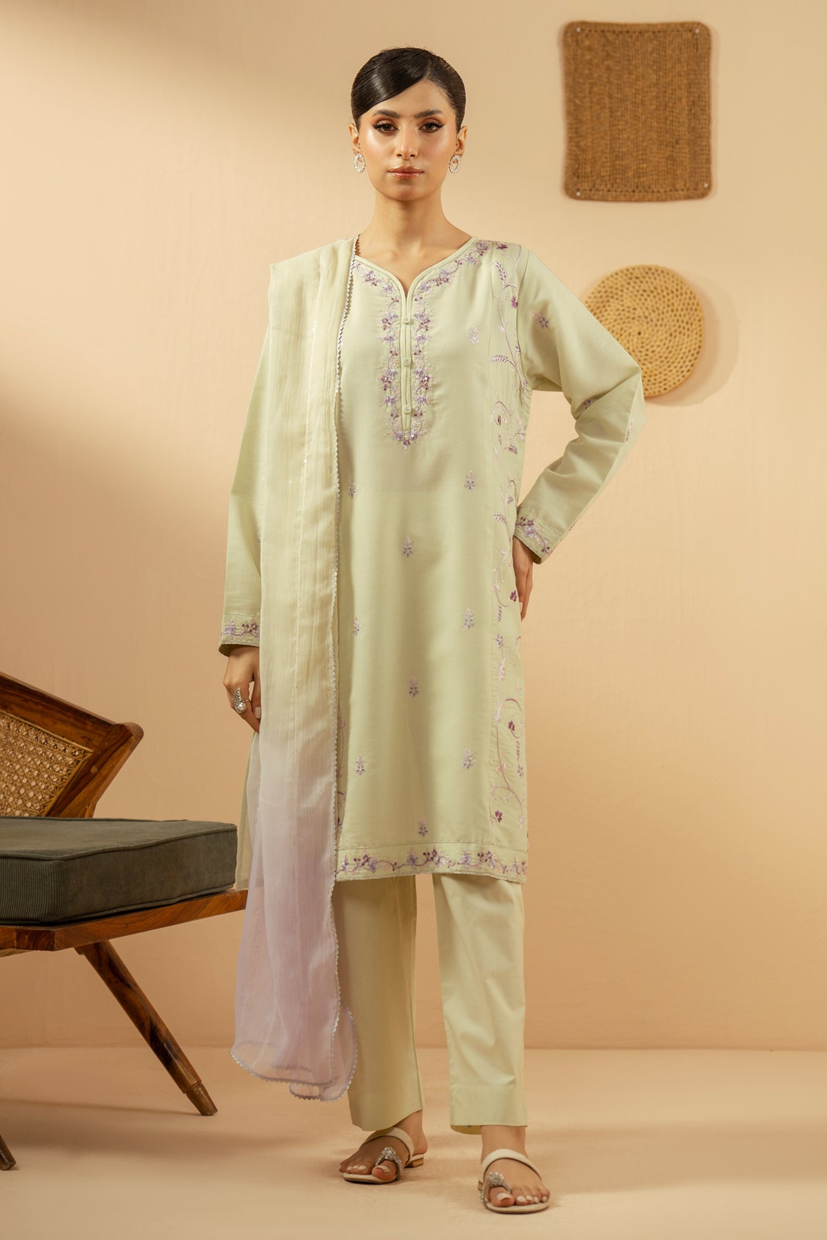 ZARI STITCHED 3 PIECE SUIT