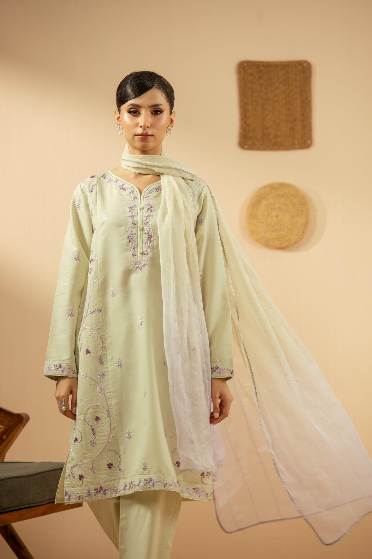 ZARI STITCHED 3 PIECE SUIT