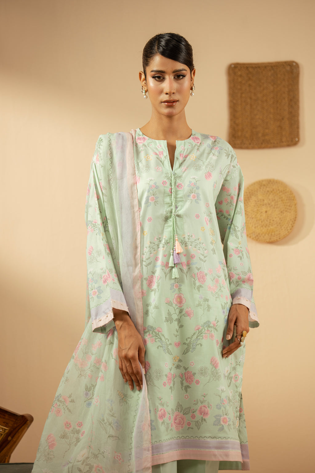 PRINTED LAWN STITCHED 3 PIECE SUIT