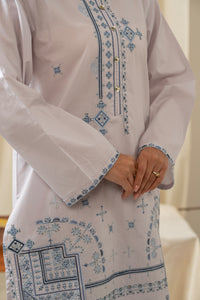 STITCHED EMBROIDERED CAMBRIC SUIT
