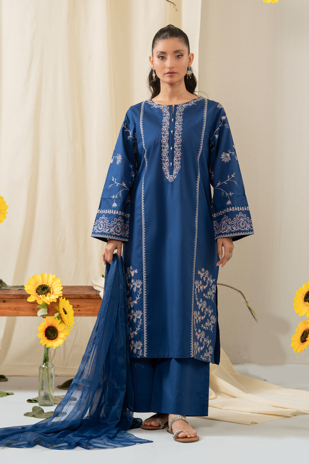 CAMBRIC STITCHED DUPATTA (FACTORY E-OUTLET)