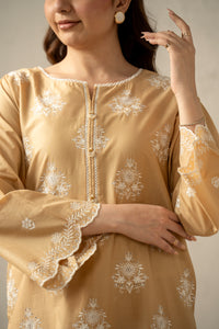 EMBROIDERED CHIKANKARI LAWN STITCHED 3 PIECE SUIT