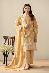 EMBROIDERED CHIKANKARI LAWN STITCHED 3 PIECE SUIT