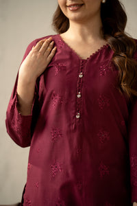 EMBROIDERED CHIKANKARI LAWN STITCHED 3 PIECE SUIT