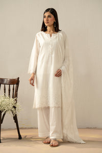 EMBROIDERED CHIKANKARI LAWN STITCHED 3 PIECE SUIT