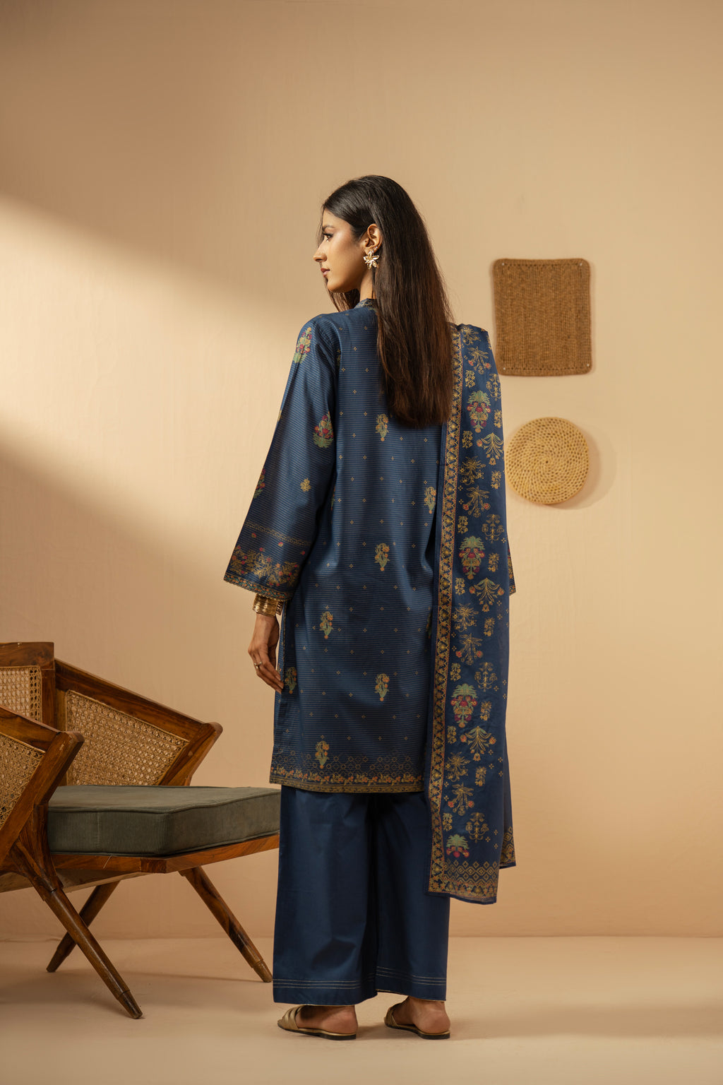 PRINTED MYSURI LAWN STITCHED 3 PIECE SUIT