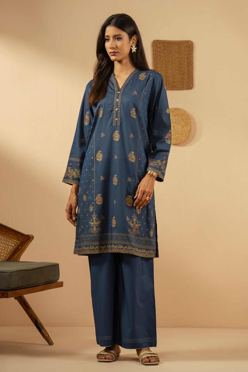 PRINTED MYSURI LAWN STITCHED 3 PIECE SUIT