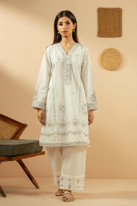 EMBROIDERED CAMBRIC STITCHED 3 PIECE SUIT