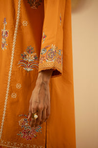 EMBROIDERED CAMBRIC STITCHED 3 PIECE SUIT