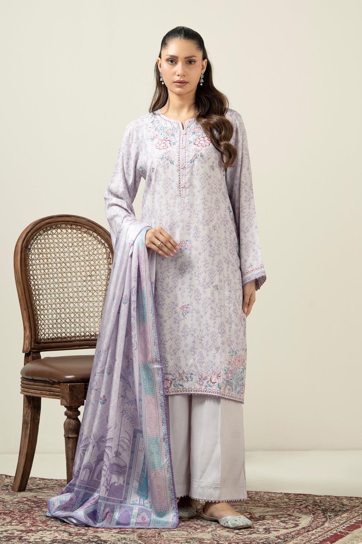 STITCHED SHIRT DUPATTA SUIT