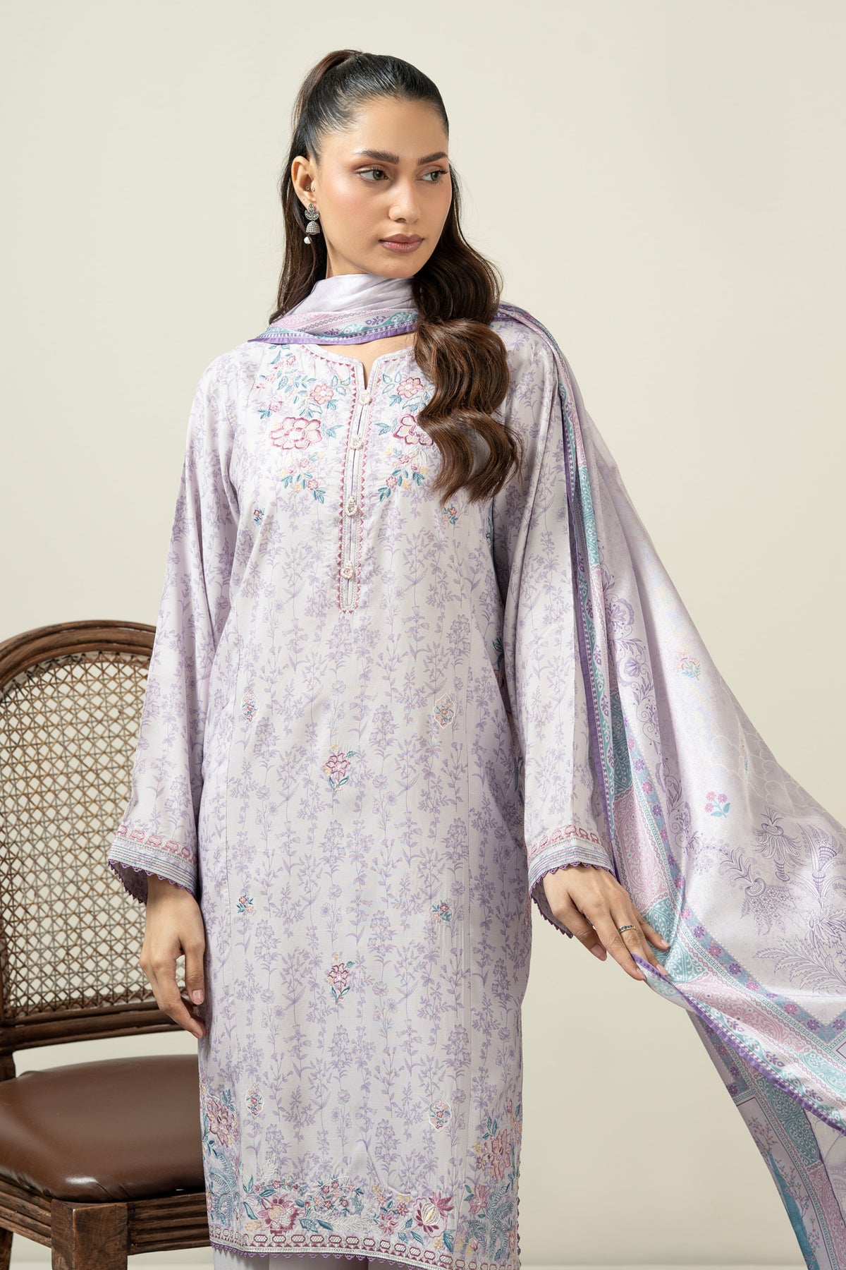 STITCHED SHIRT DUPATTA SUIT