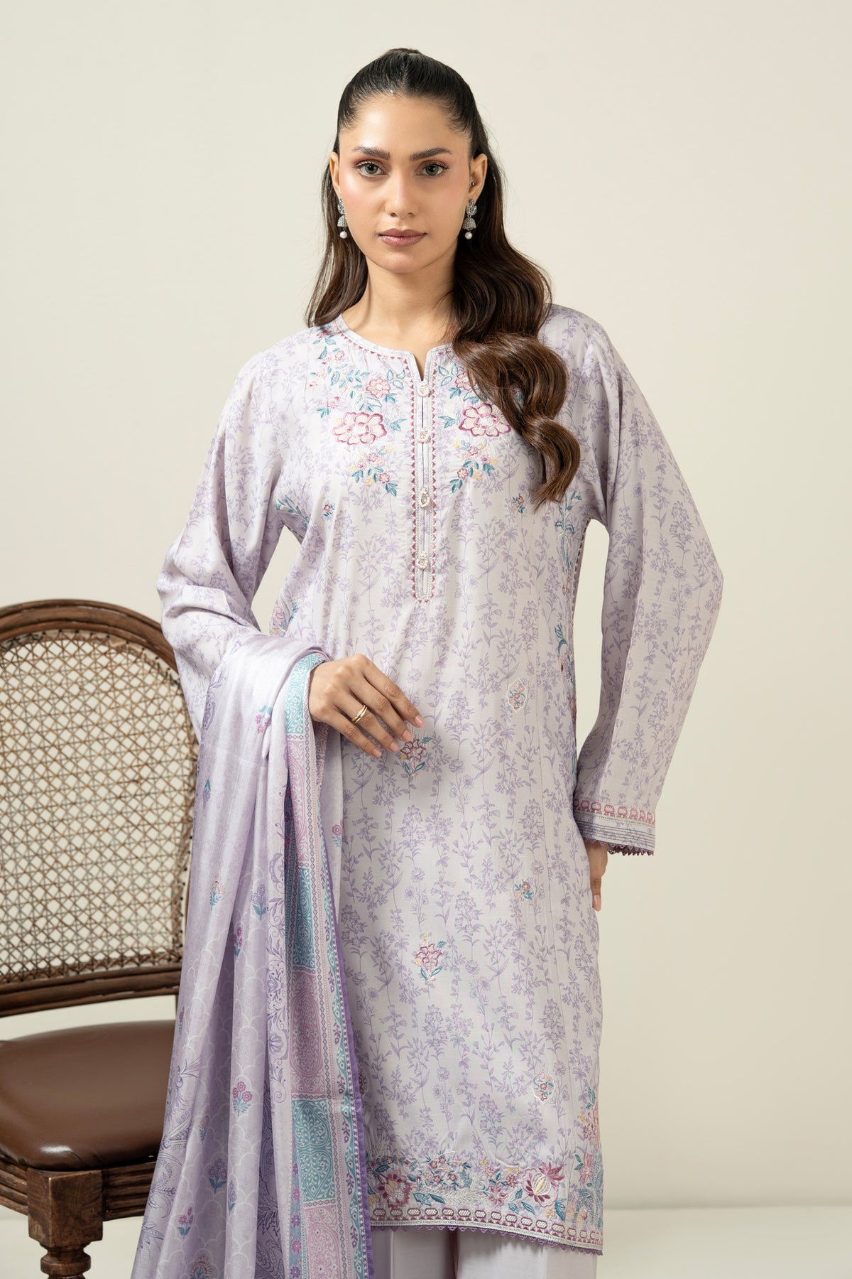 STITCHED SHIRT DUPATTA SUIT