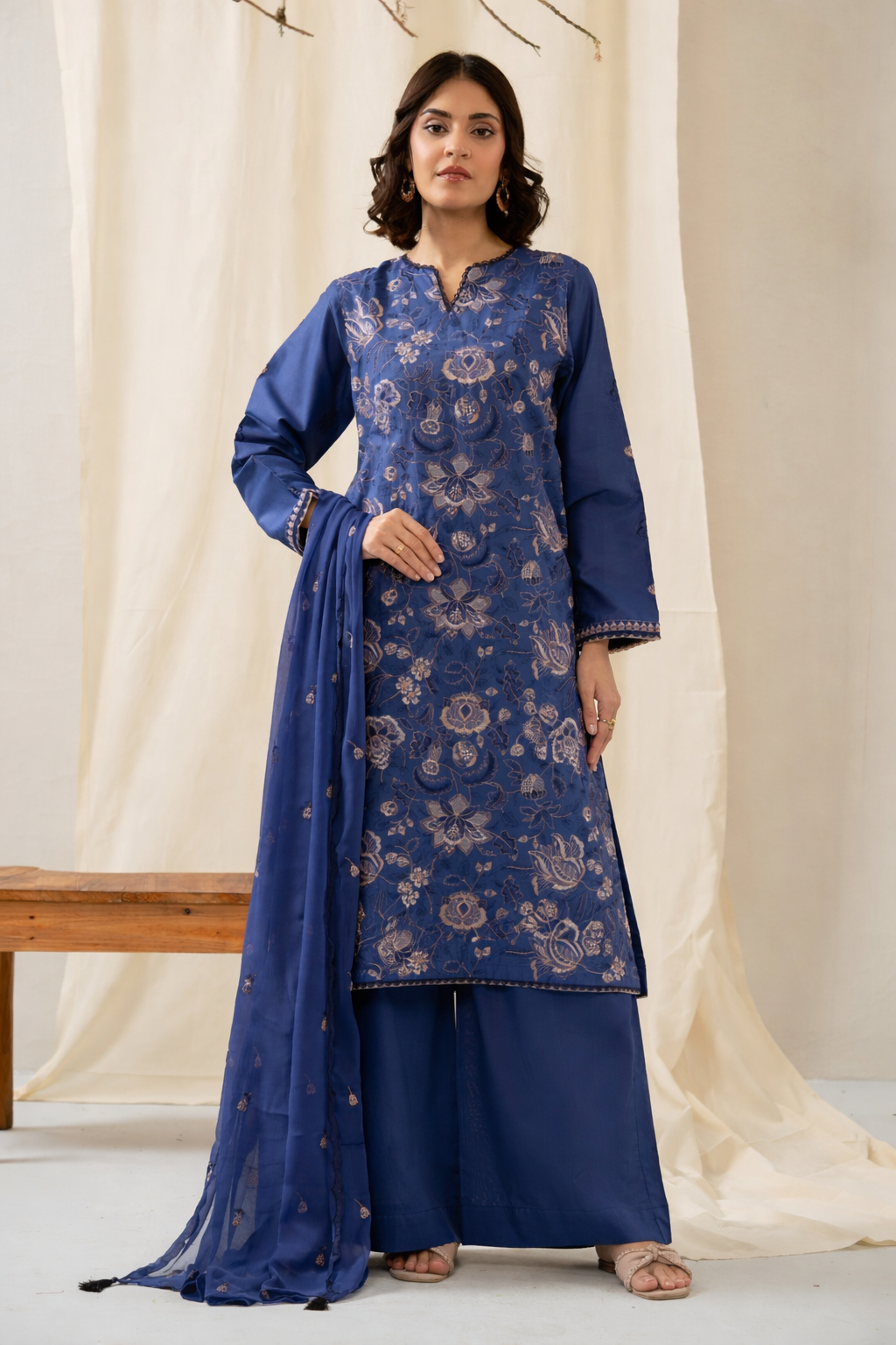 UNSTITCHED 3 PIECE SUIT