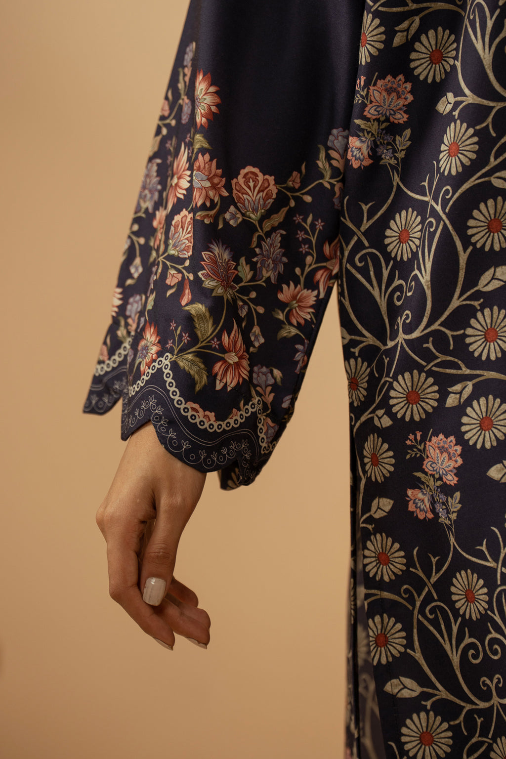 PRINTED POLY CAMBRIC STITCHED 3 PIECE SUIT