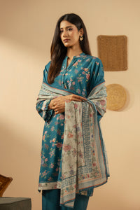 PRINTED POLY CAMBRIC STITCHED 3 PIECE SUIT