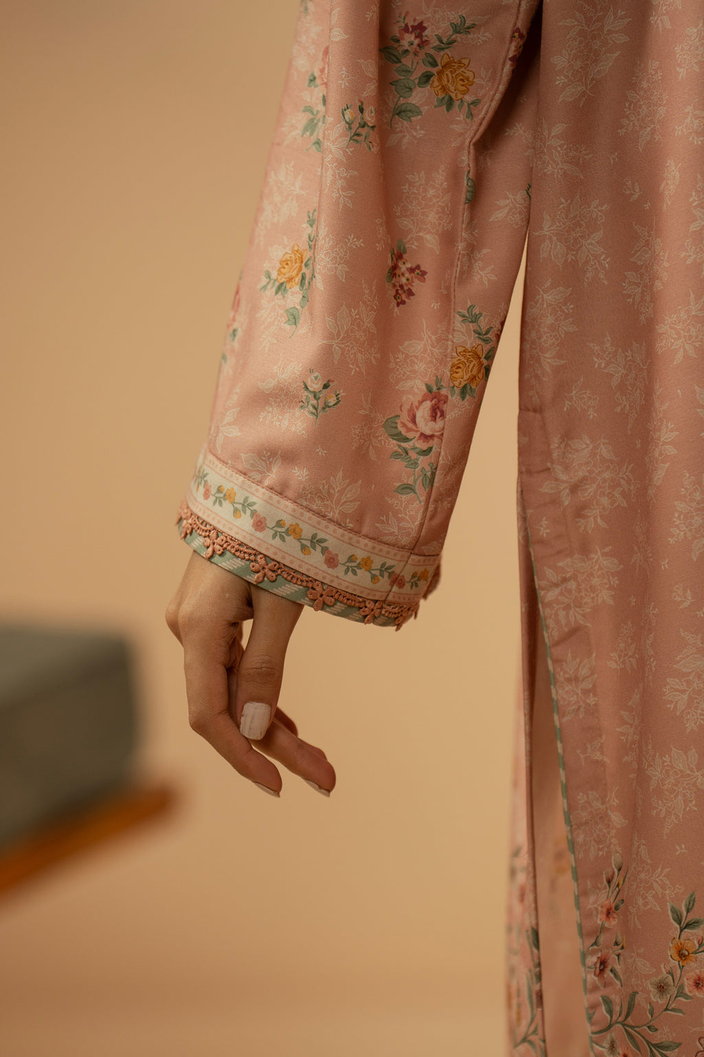 PRINTED POLY CAMBRIC STITCHED 3 PIECE SUIT