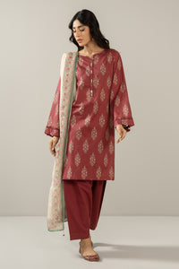 PRINTED LAWN STITCHED 3 PIECE SUIT