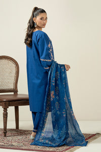 EMBROIDERED CAMBRIC STITCHED 3 PIECE SUIT