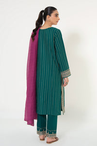 Unstitched 3 Piece Embroidered Jacquard Suit