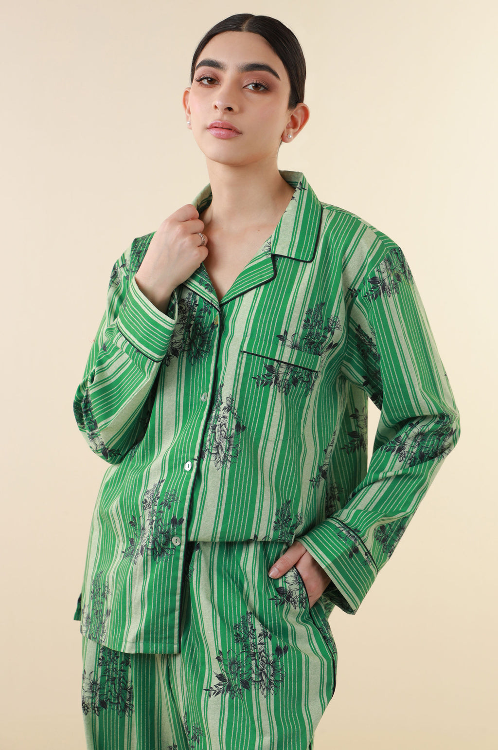 2 Piece PJ Set - Green