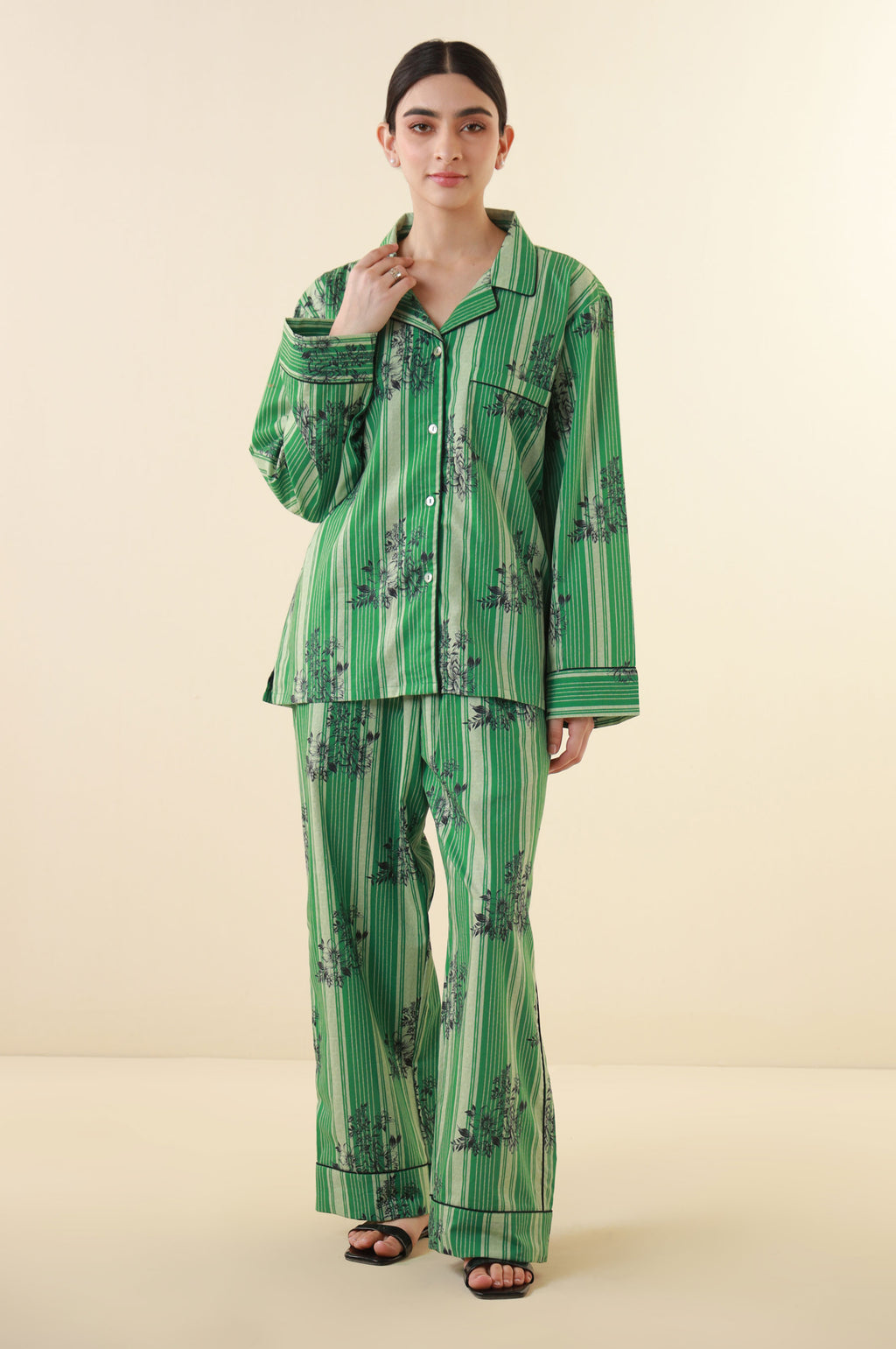2 Piece PJ Set - Green