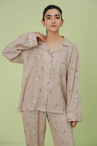 2 Piece PJ Set - Brown