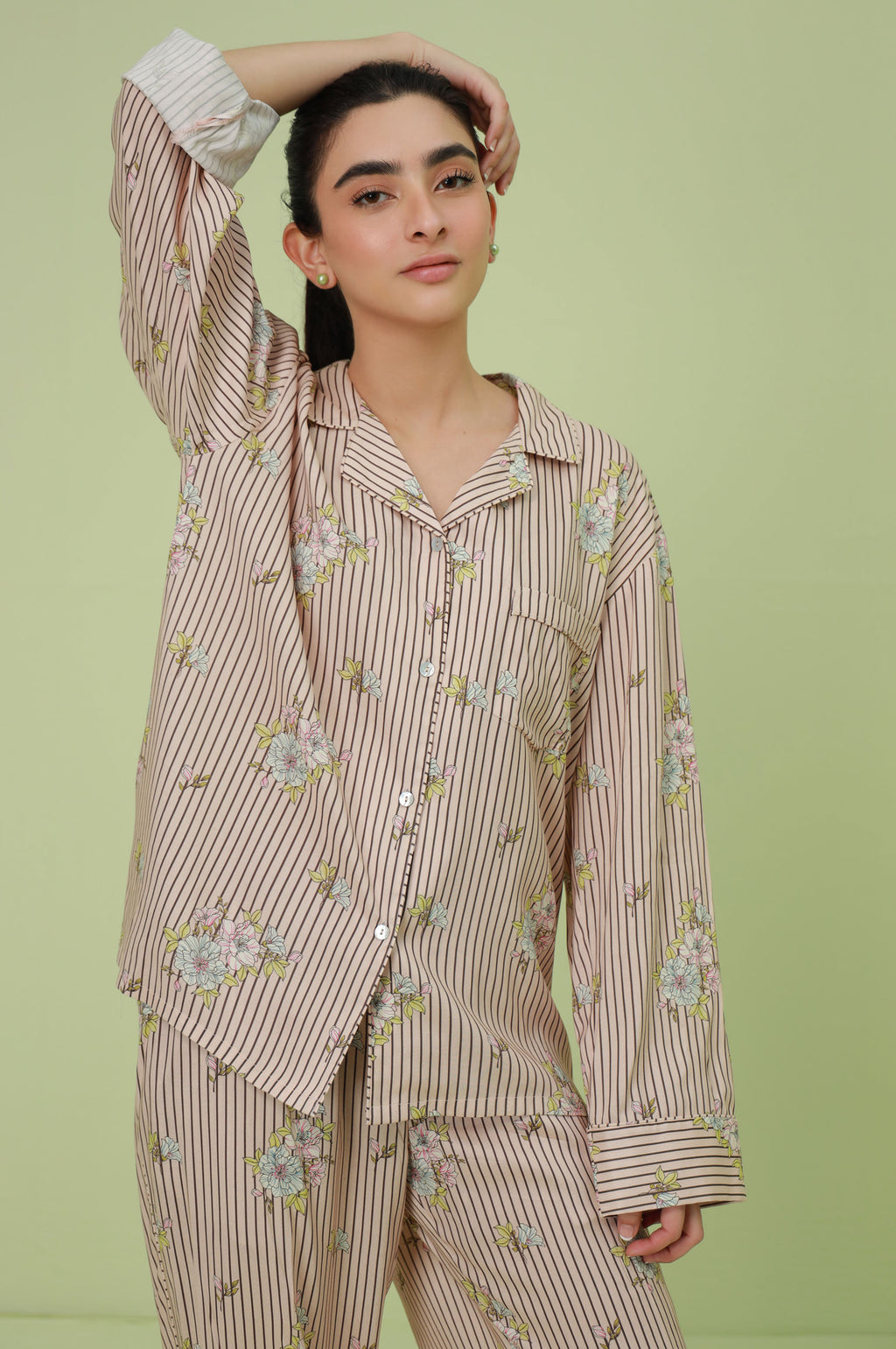 2 Piece PJ Set - Brown