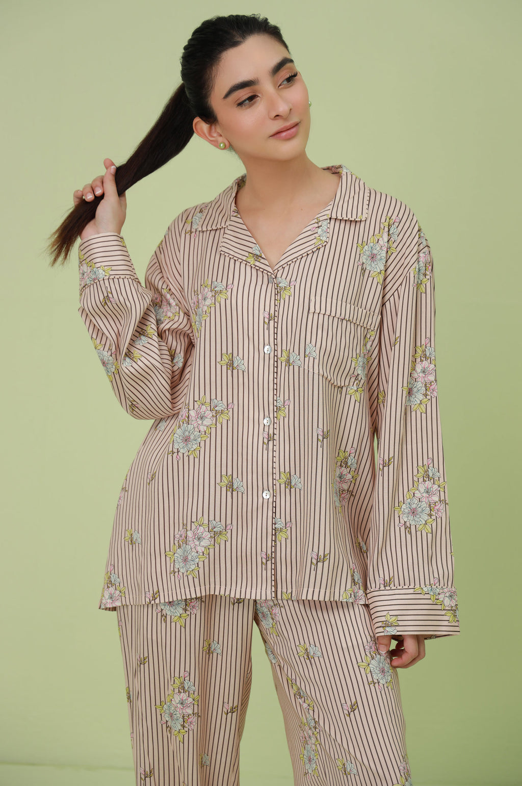 2 Piece PJ Set - Brown
