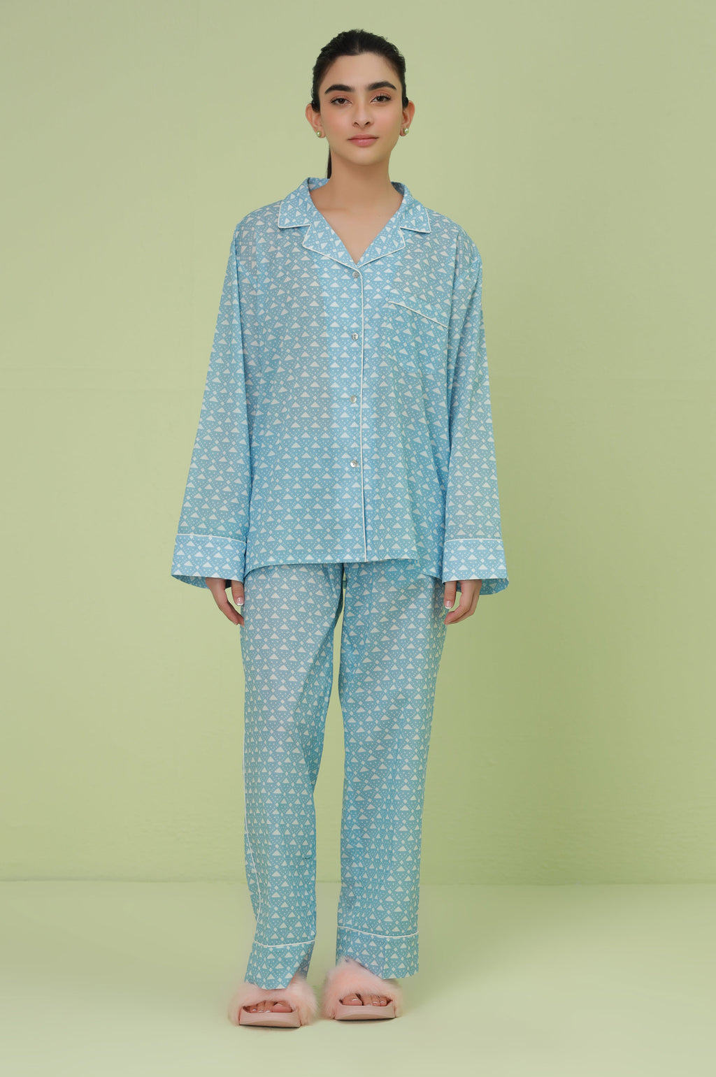 2 Piece PJ Set - Sky Blue