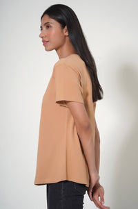 Crew Neck Half Sleeves Tee