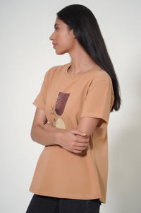 Crew Neck Half Sleeves Tee