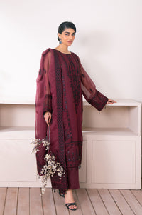 Unstitched 3 Piece Embroidered Semi Formal Suit