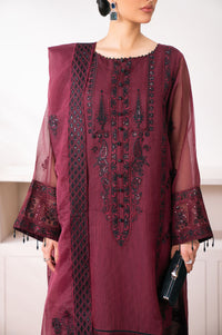 Unstitched 3 Piece Embroidered Semi Formal Suit