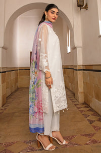 Unstitched 3 Piece Embroidered Organza Suit