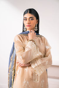 Unstitched 3 Piece Embroidered Semi Formal Suit