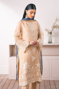 Unstitched 3 Piece Embroidered Semi Formal Suit