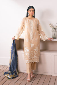 Unstitched 3 Piece Embroidered Semi Formal Suit