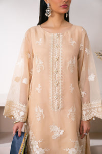 Unstitched 3 Piece Embroidered Semi Formal Suit