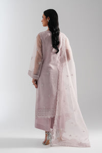 EMBROIDERED ORGANZA STITCHED 3 PIECE SUIT