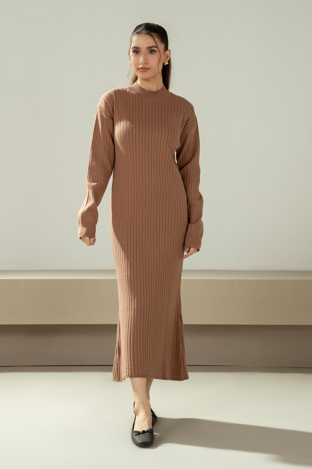STYLIZED SWEATER DRESS