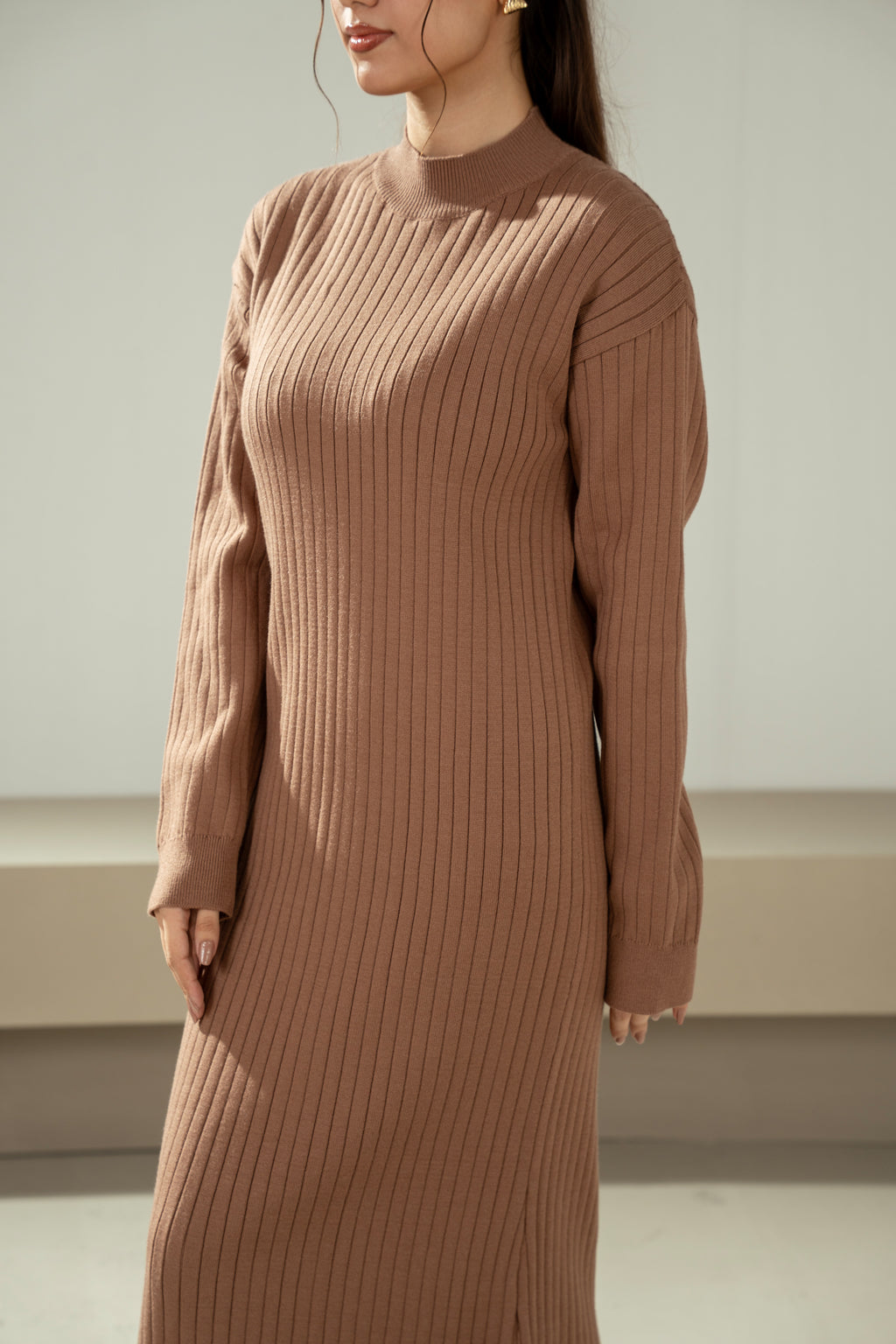 STYLIZED SWEATER DRESS