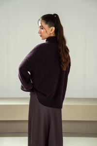 STYLIZED TURTLE NECK PULLOVER