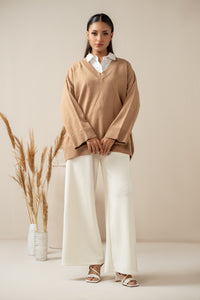 STYLIZED PULLOVER SWEATER