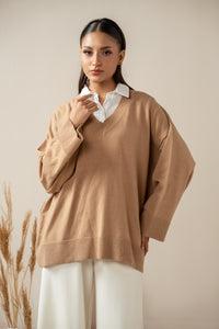 STYLIZED PULLOVER SWEATER