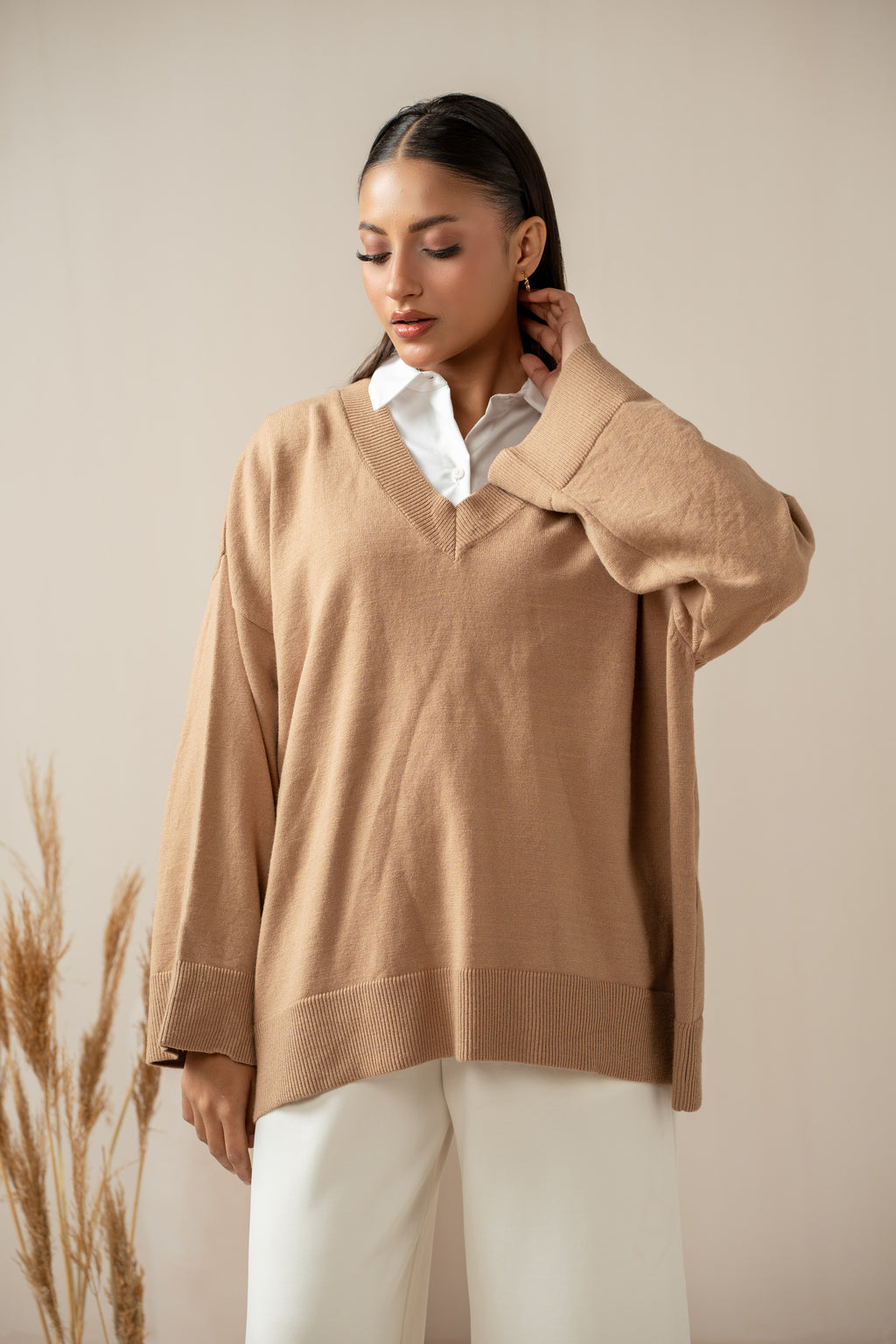 STYLIZED PULLOVER SWEATER