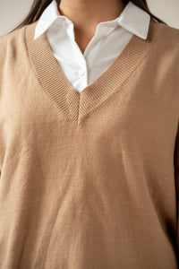 STYLIZED PULLOVER SWEATER