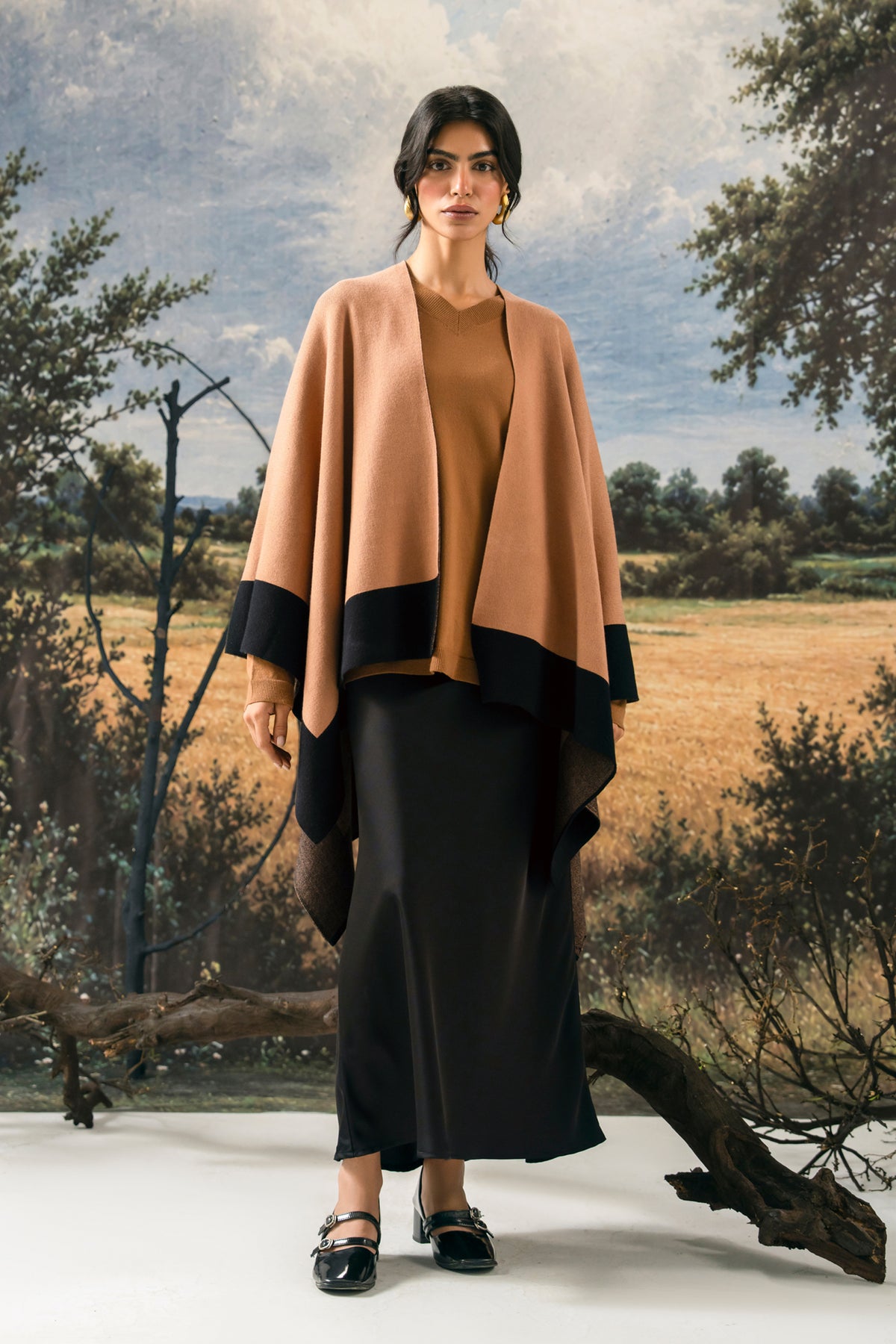 Knitted Cape Shawl