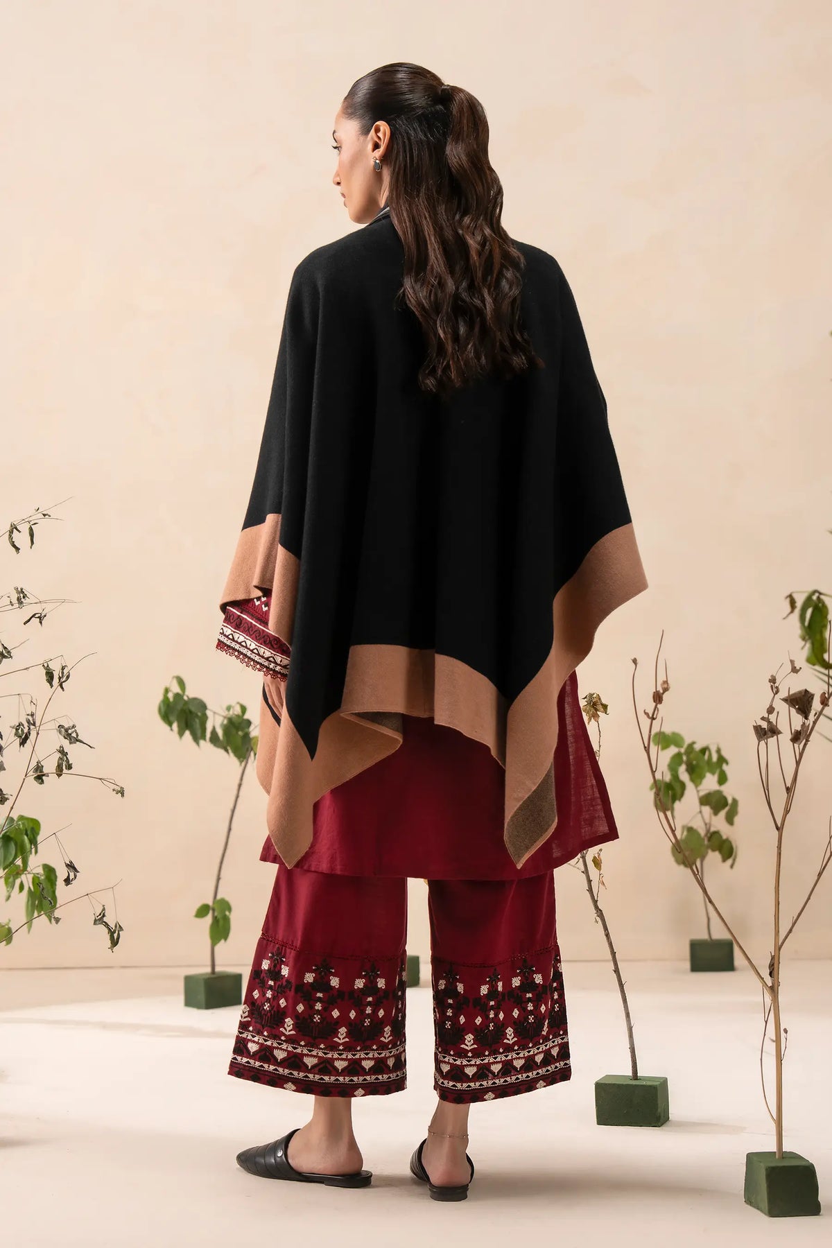 Knitted Cape Shawl