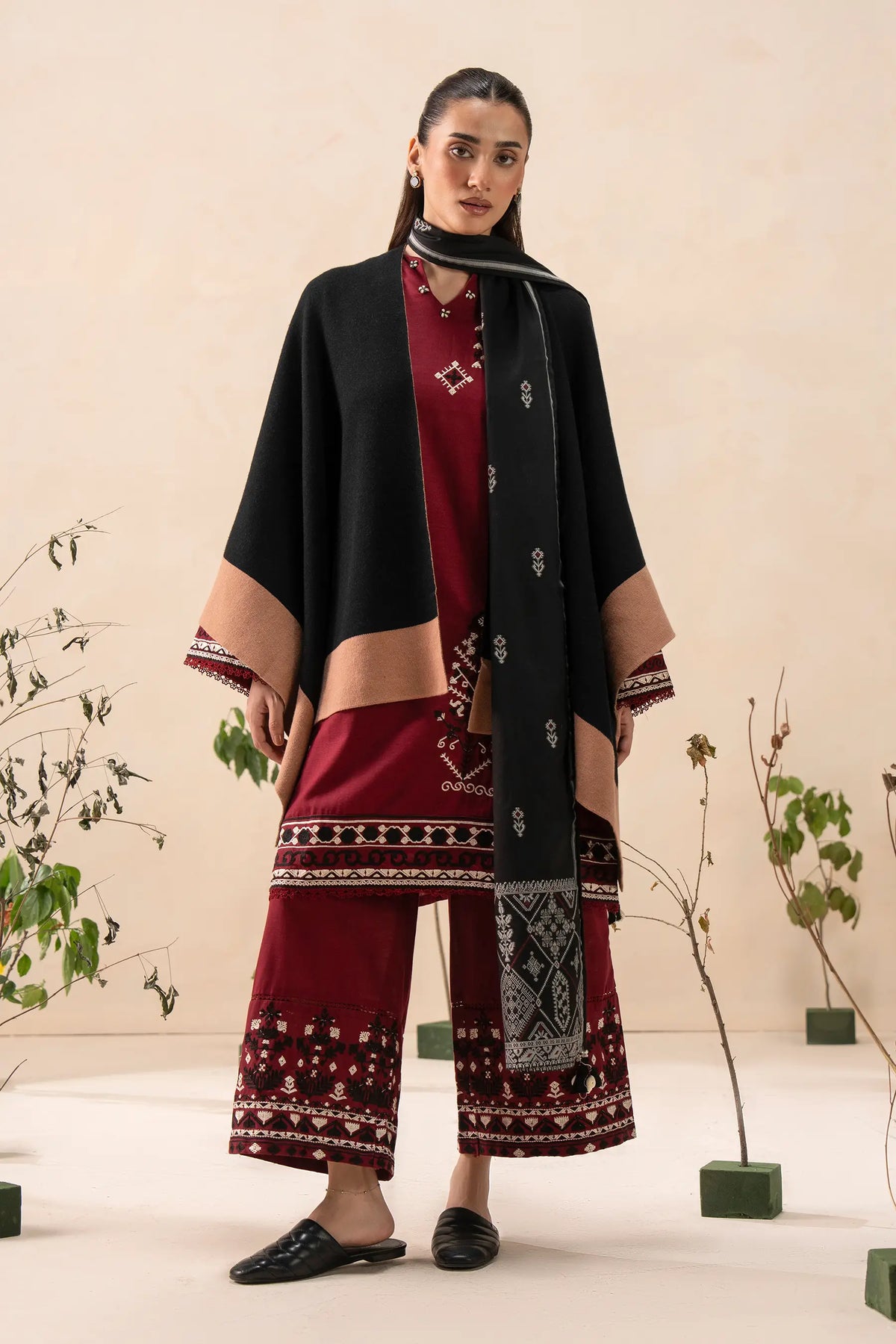 Knitted Cape Shawl