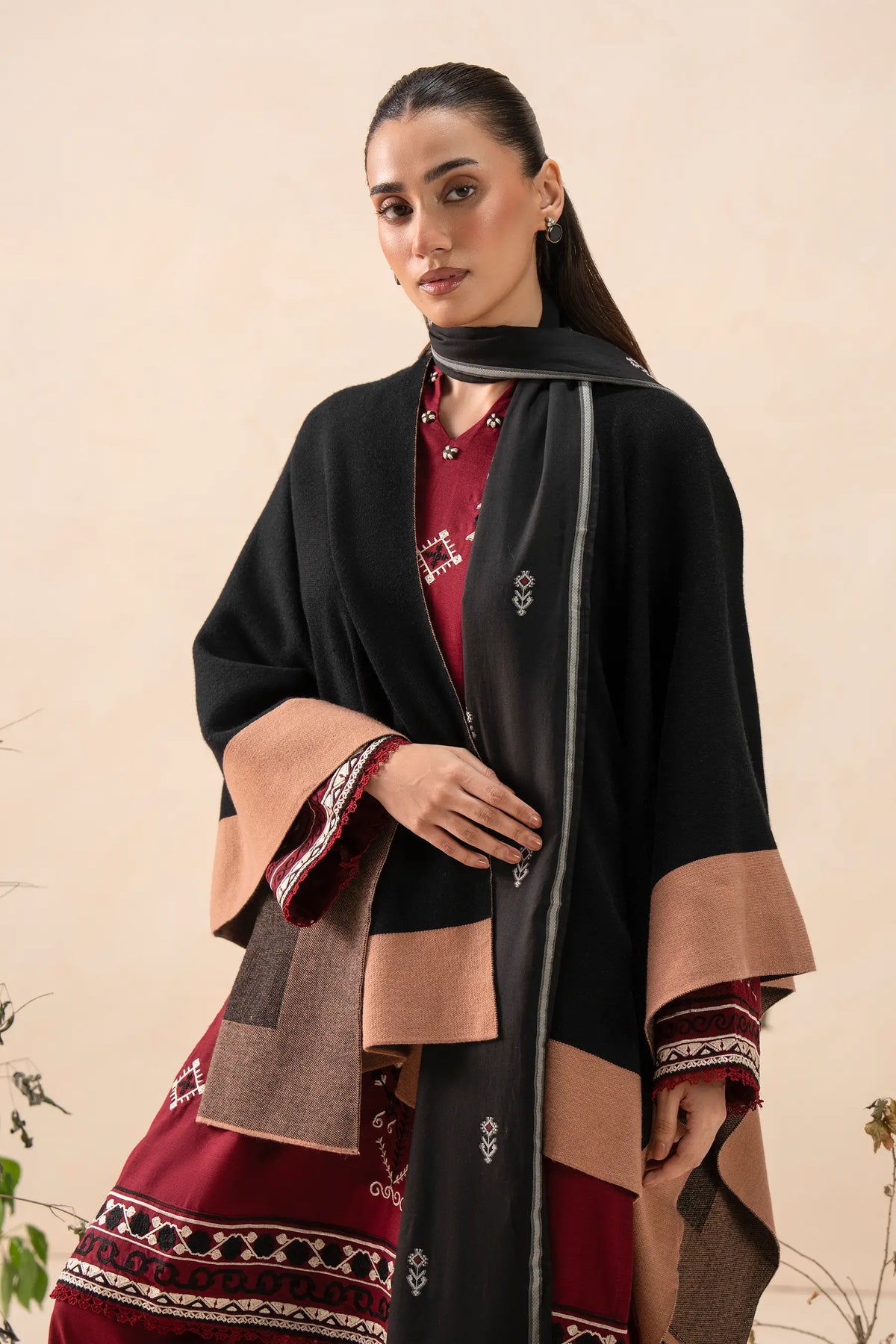 Knitted Cape Shawl